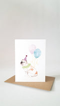 Party Bulldog - Greeting card