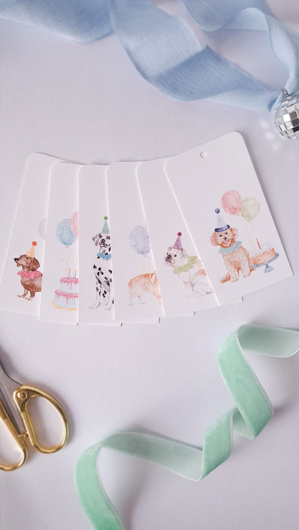 Party Pups Gift Tags (Pack of 6)