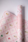 Pink Pup Parade - wrapping paper