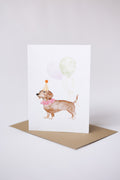 Party Doxie - Greeting card
