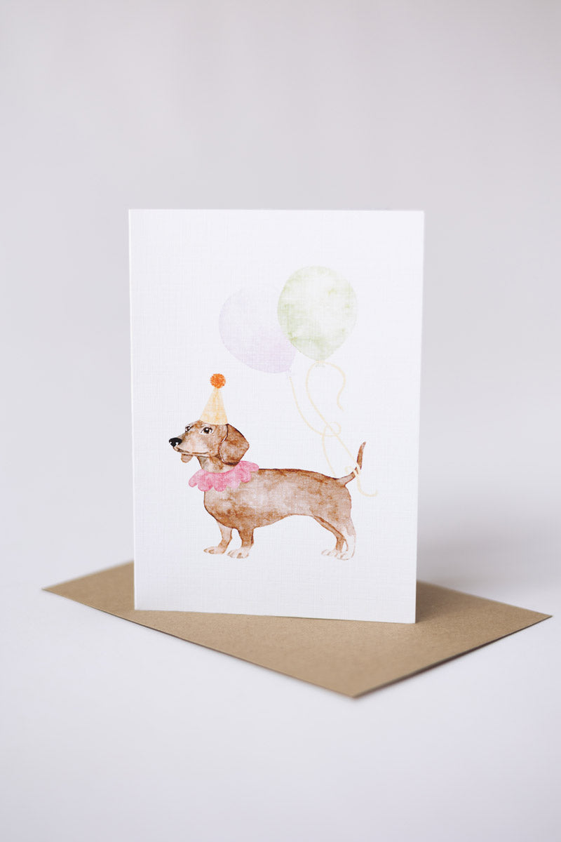 Party Doxie - Greeting card