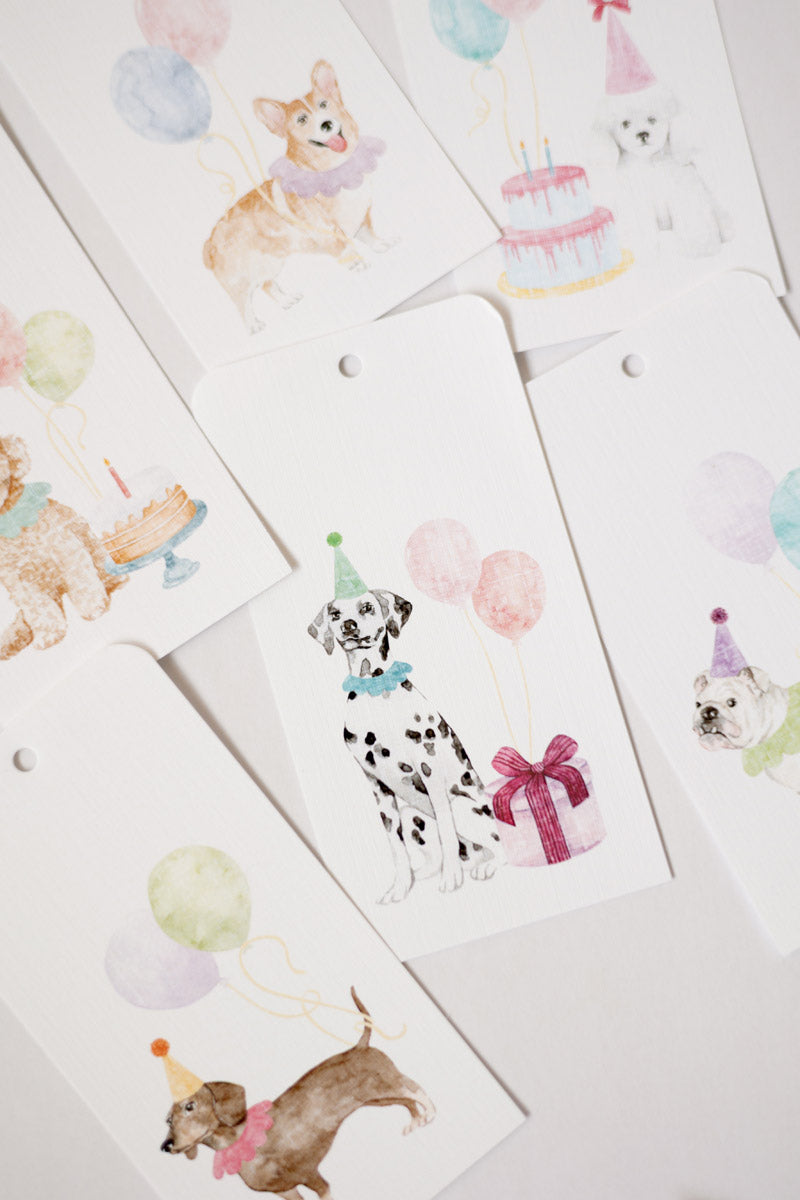 Party Pups Gift Tags (Pack of 6)
